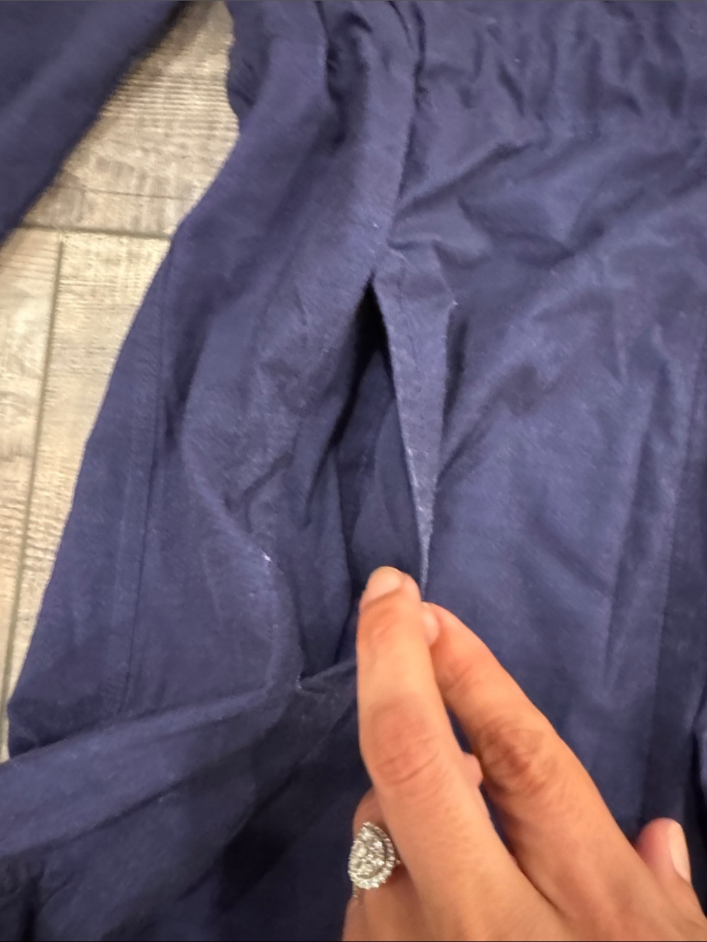 lululemon athletica Navy/purple Hooded Zip Utility Jacket - Picture 6 of 9